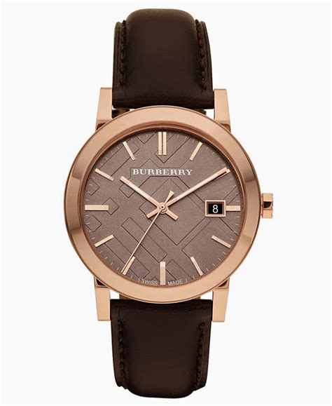 burberry leather watch mens|Burberry watch men's leather strap.